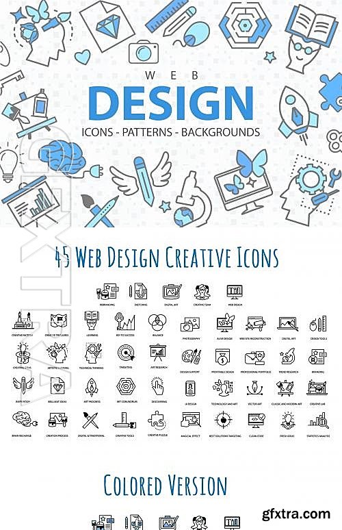 CM - Web Design Icons Patterns and More 587712