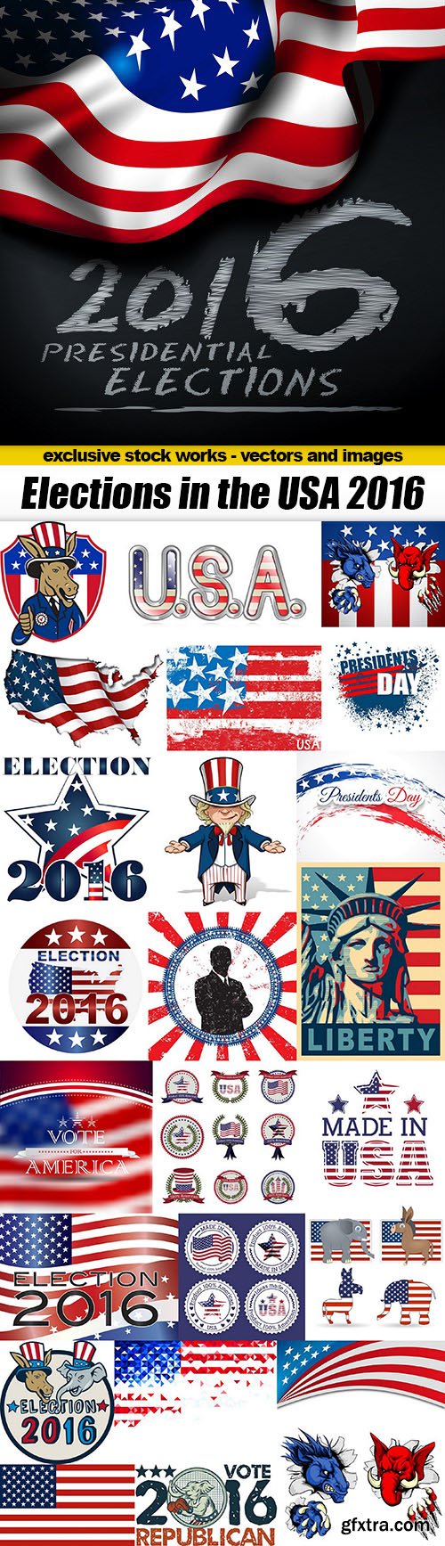 Elections in the USA 2016 - 25xEPS