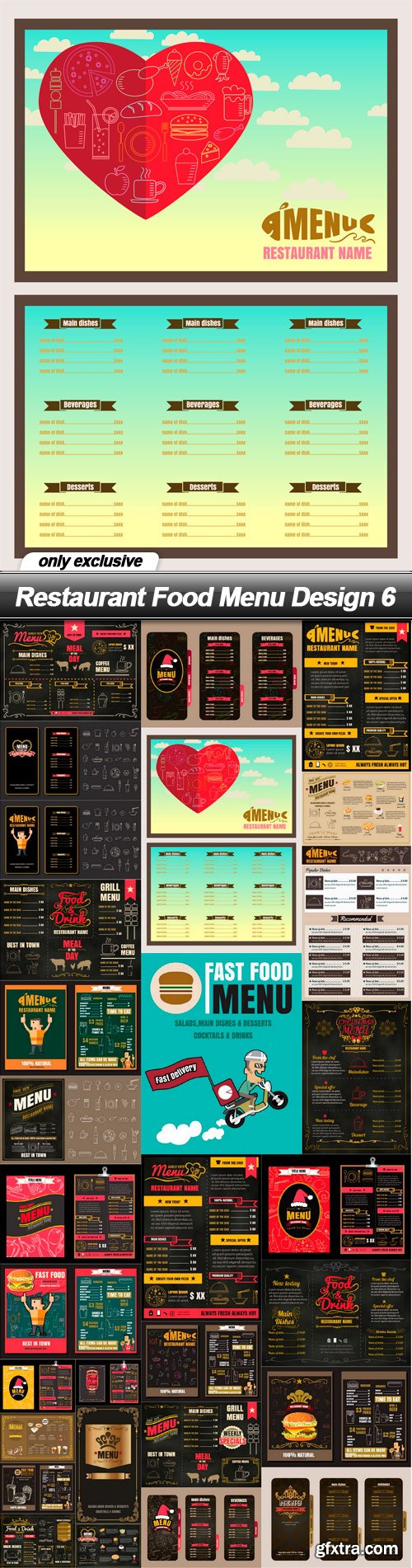 Restaurant Food Menu Design 6 - 30 EPS