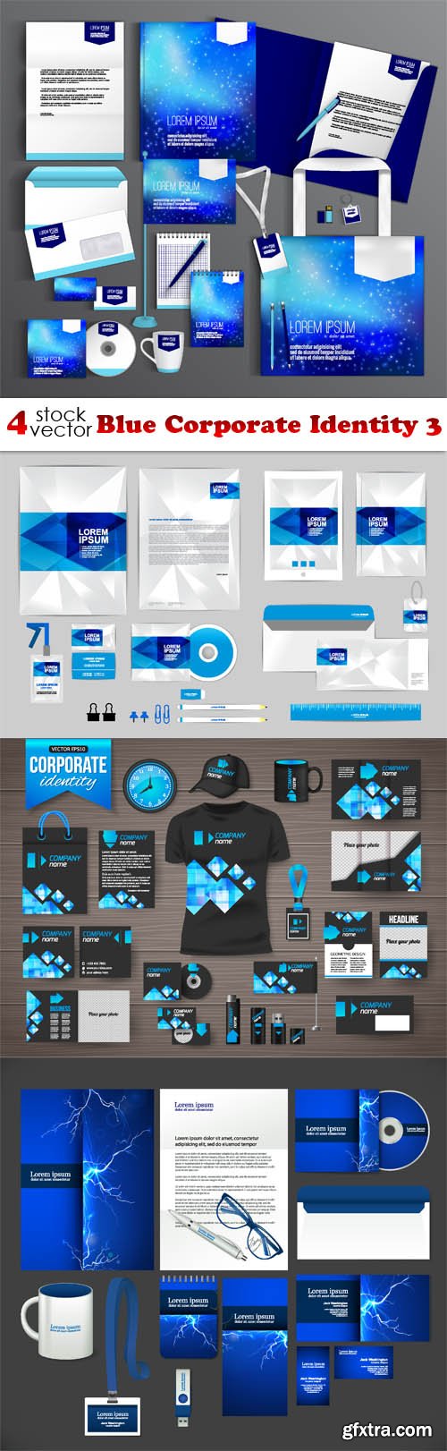 Vectors - Blue Corporate Identity 3