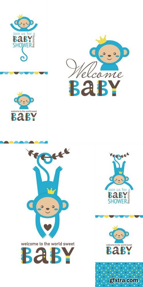 Baby Boy Shower Card Design