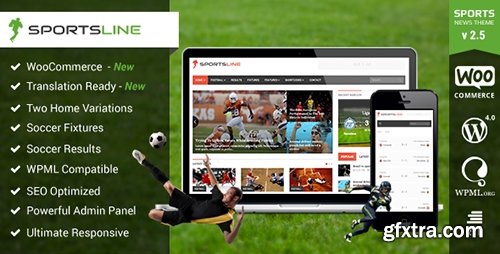 ThemeForest - Sportsline v2.6 - Responsive Sports News Theme - 6271191