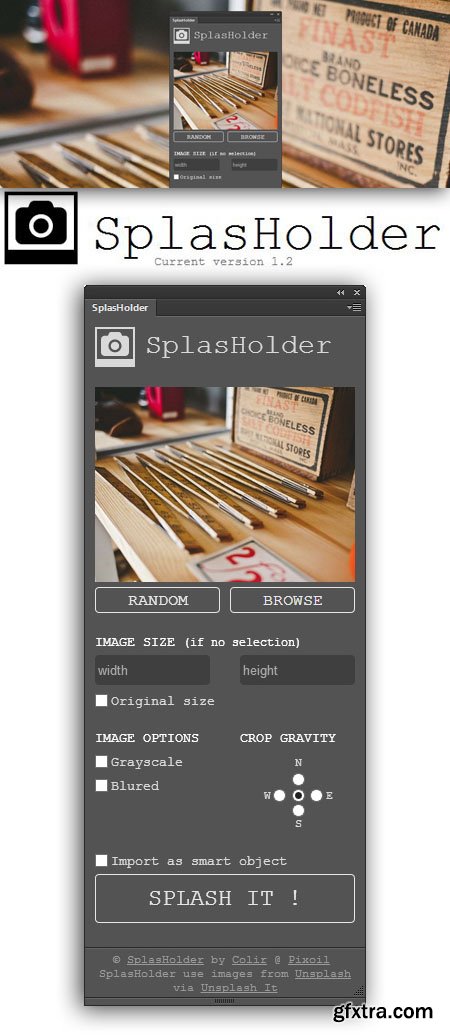 SplasHolder 1.2 Plugin for Photoshop