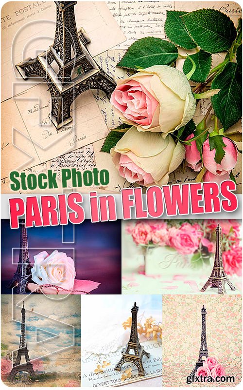 Paris with flowes - UHQ Stock Photo