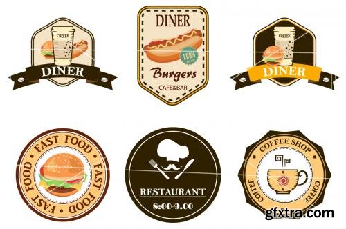 CreativeMarket coffe, diner, restaurant,logo.Vector 586769