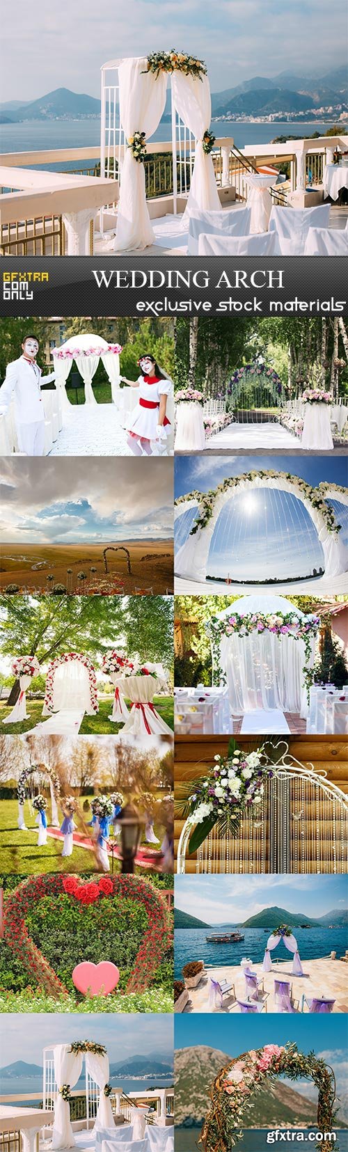 Wedding arch, 12 x UHQ JPEG