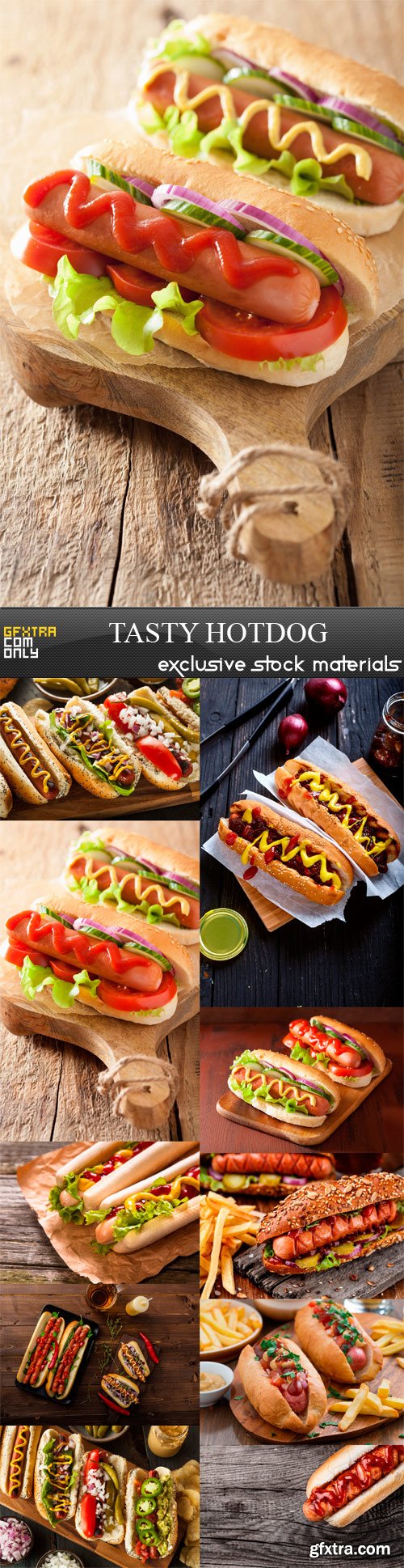 Tasty Hotdog - 10 x JPEGs