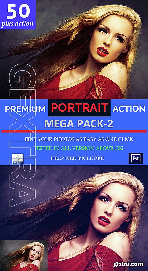 GraphicRiver - Portrait Mega Action Set 2 15302535