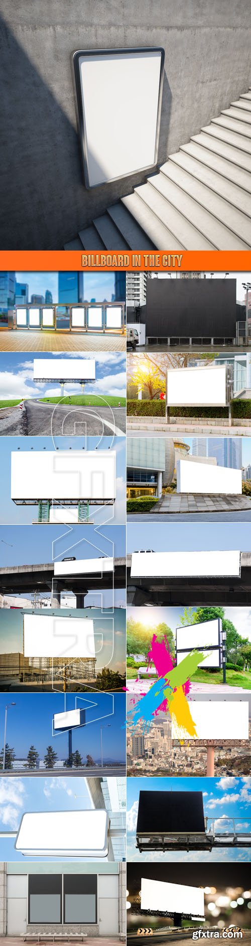 Billboard in the city - Stock Photos