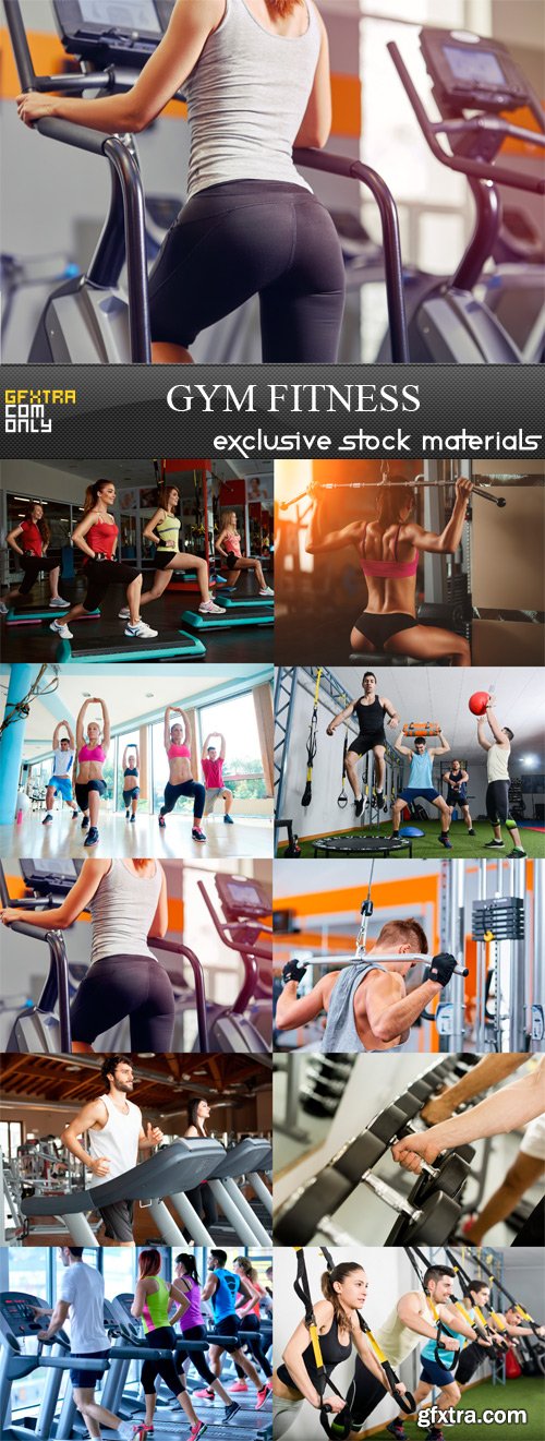 Gym Fitness - 10 x JPEGs