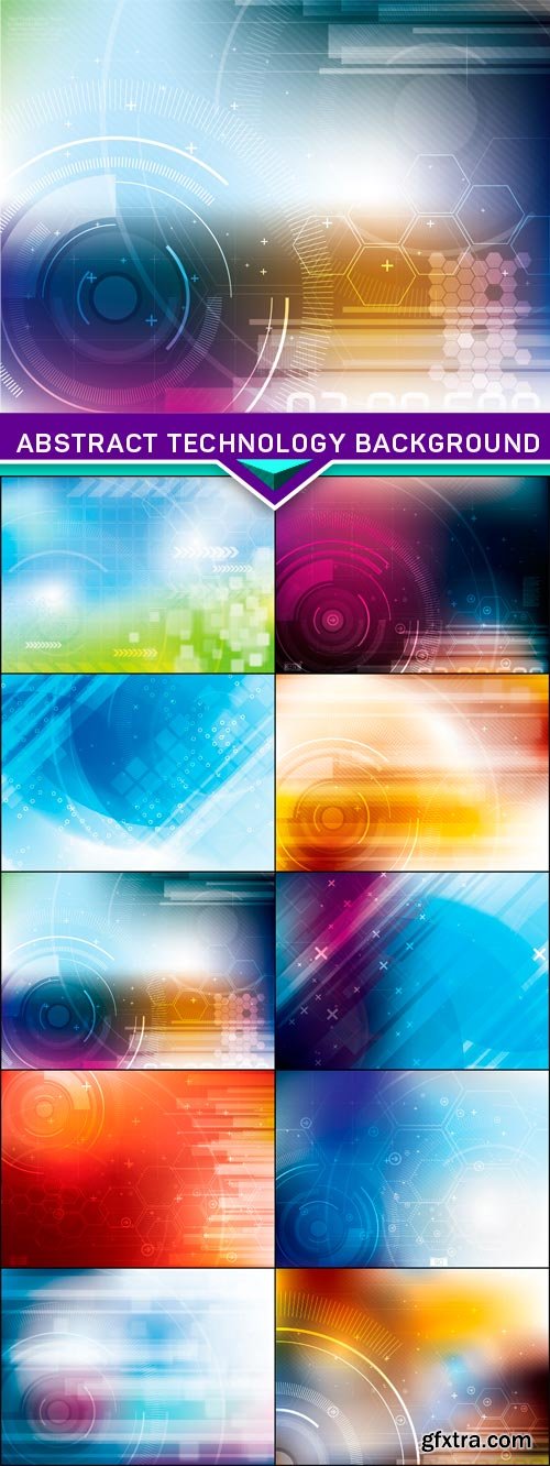 Abstract technology background 10x EPS