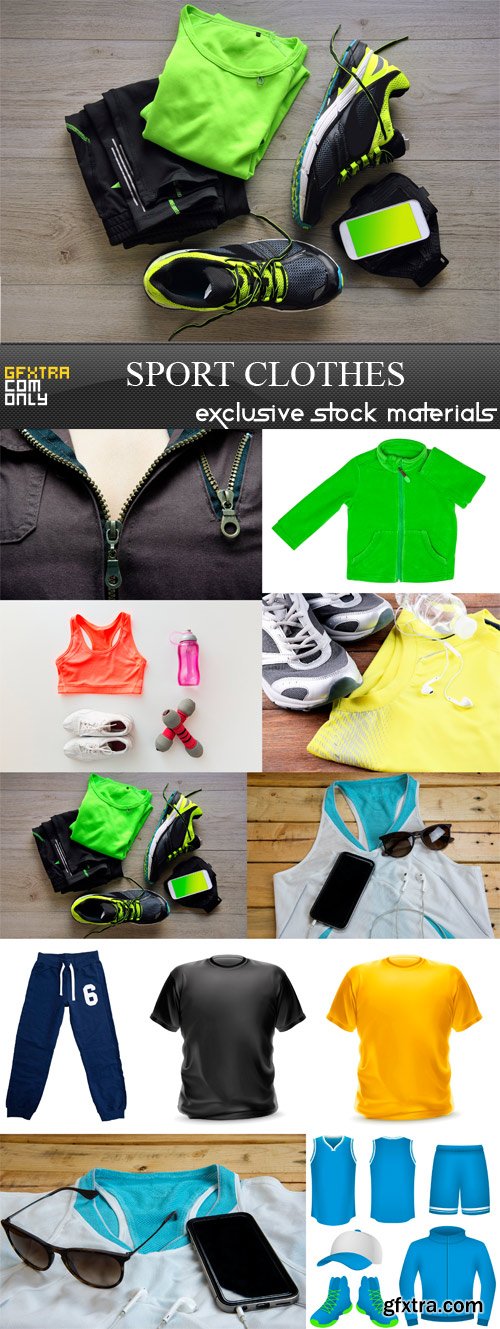 Sport Clothes - 10 x JPEGs