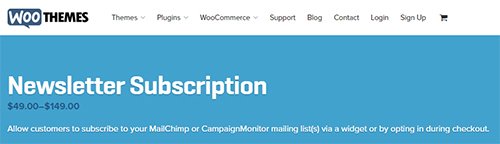 WooThemes - WooCommerce Newsletter Subscription v2.3.2
