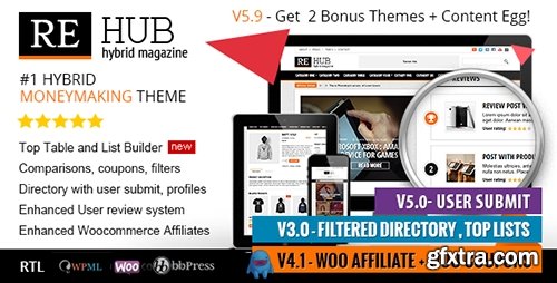 ThemeForest - REHub v5.9.2 - Directory, Shop, Coupon, Affiliate Theme - 7646339