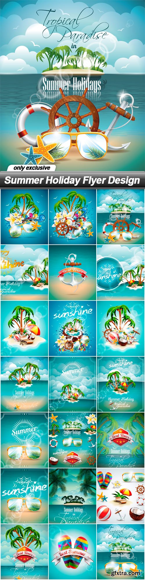 Summer Holiday Flyer Design - 21 EPS