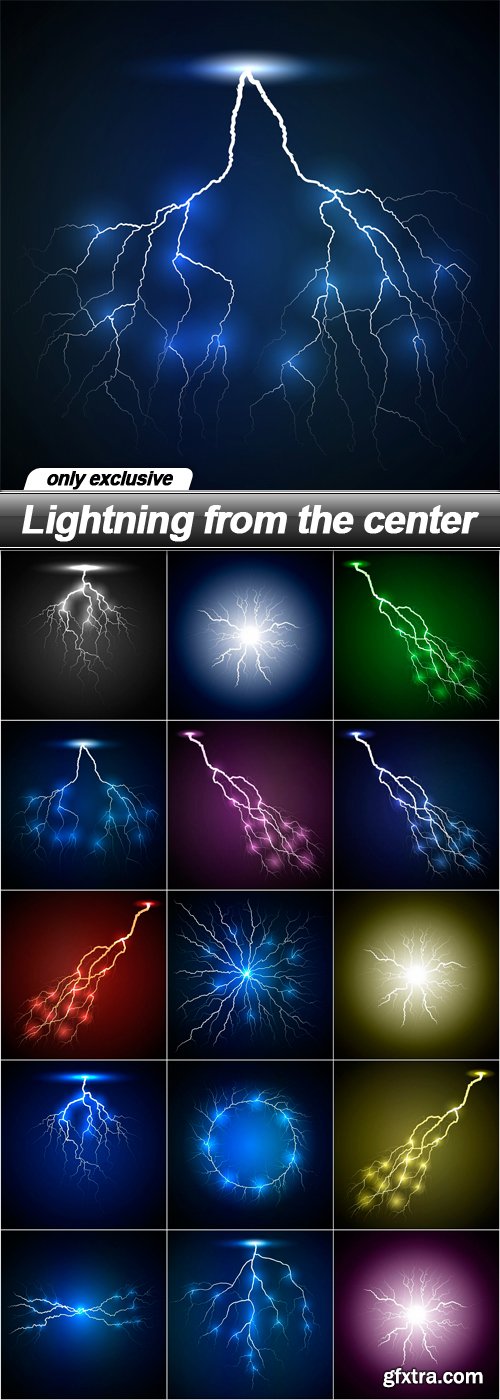 Lightning from the center - 15 EPS