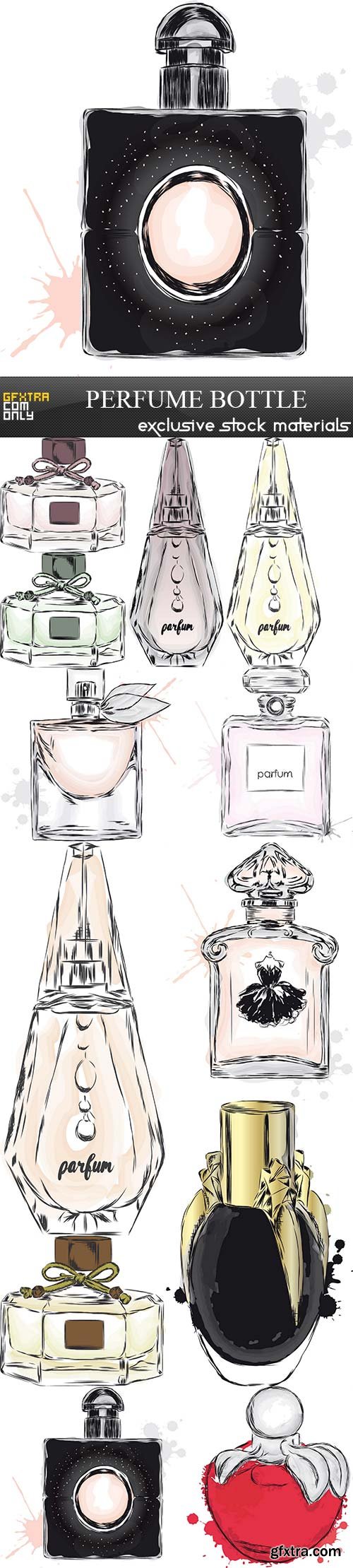 Perfume bottle, 12 x EPS