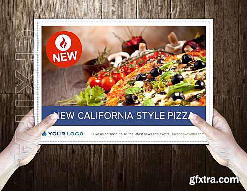 CM - Pizza Post Card Template 589724