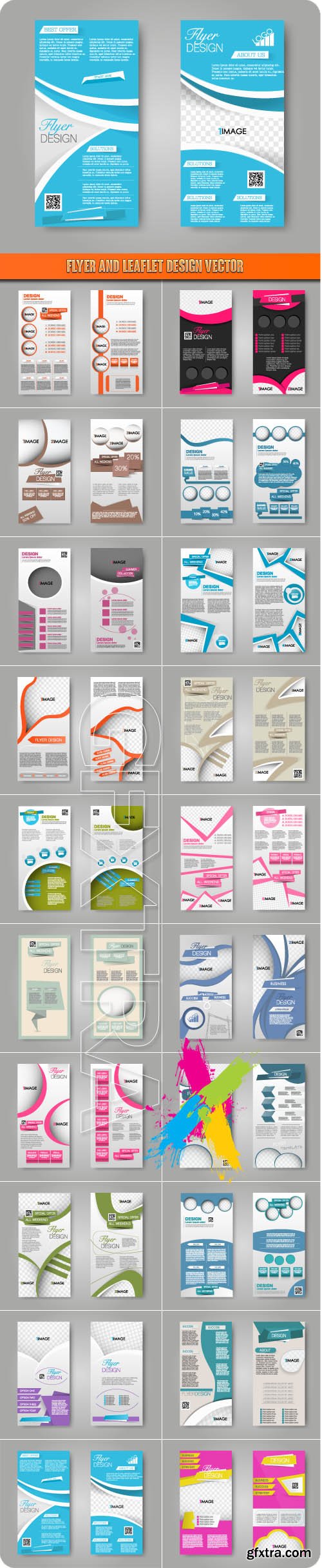 Flyer and leaflet design vector
