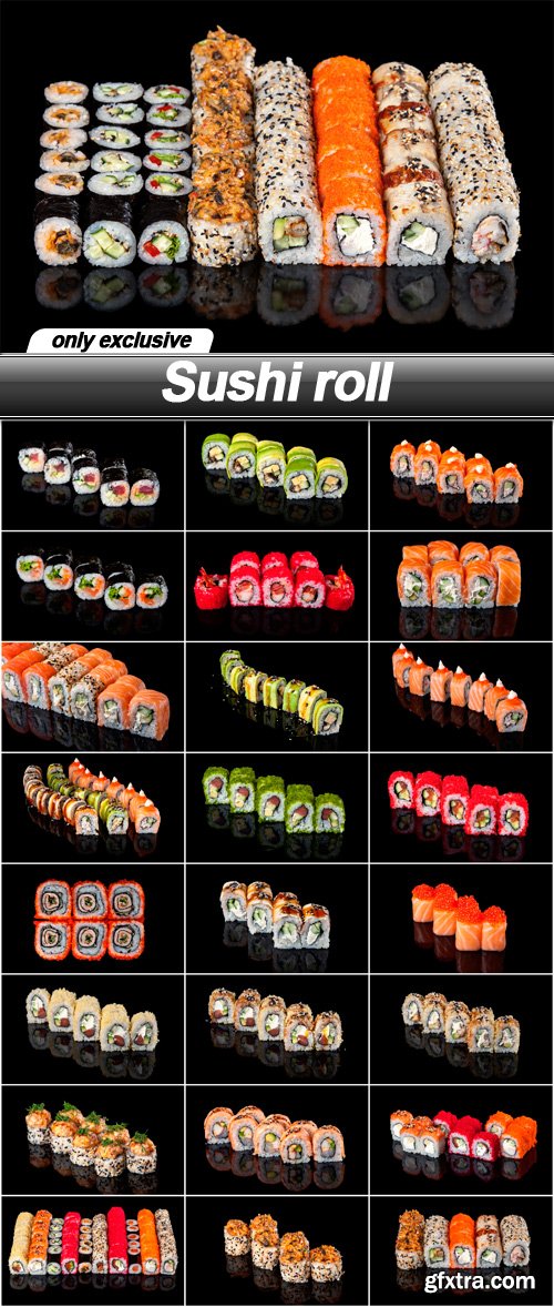 Sushi roll - 25 UHQ JPEG