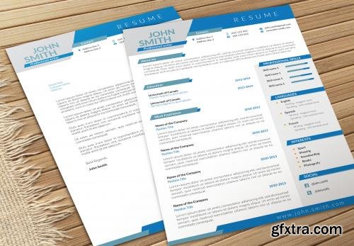 CreativeMarket Dynamic CV-Resume and Cover Letter 601966