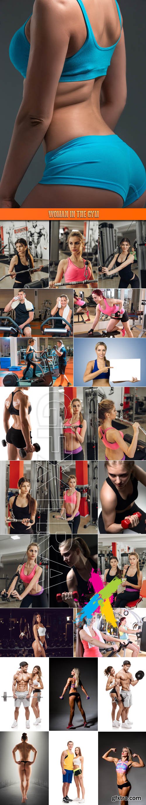 Woman in the gym - Stock Photos