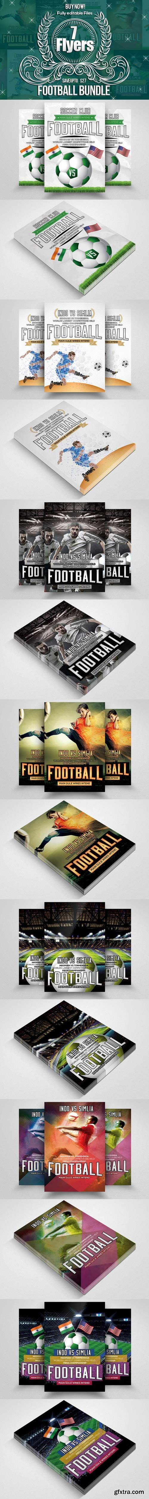 CM - 7 Soccer FootBall Match Flyer Bundle 571019