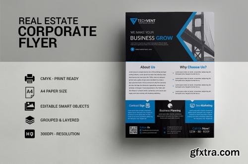 CreativeMarket Real Estate Corporate Flyer Template 596145