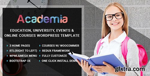 ThemeForest - Academia v1.2 - Education Center WordPress Theme - 14806196