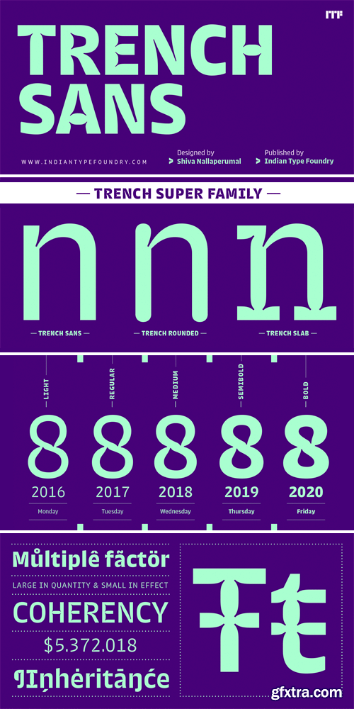 Trench Sans Font Family