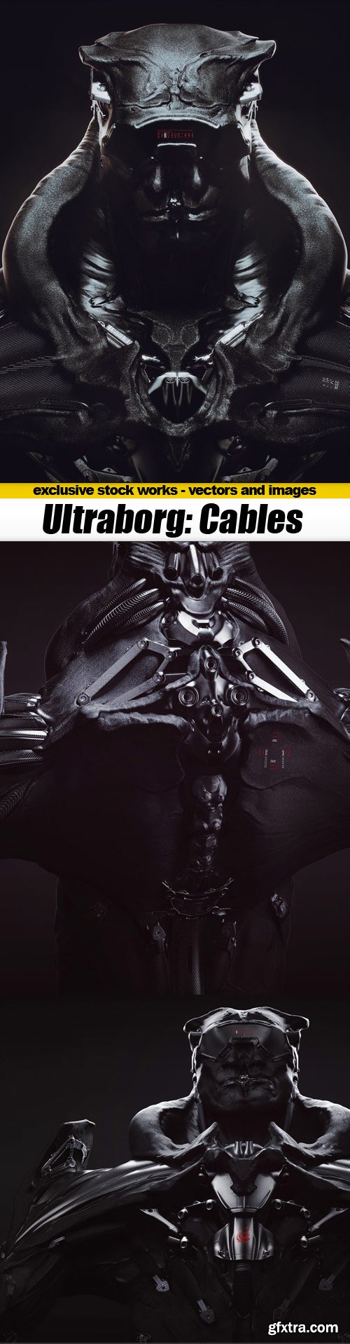 3D MODEL - ULTRABORG SUBD - Wires and Cables Pack
