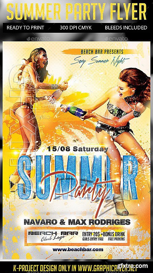 GraphicRiver - Summer Party Flyer 12043811