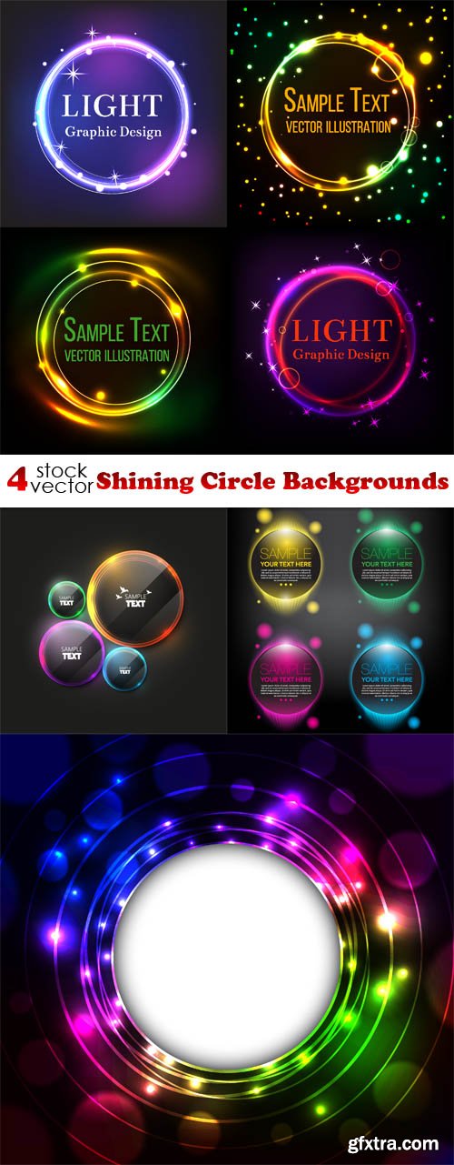Vectors - Shining Circle Backgrounds