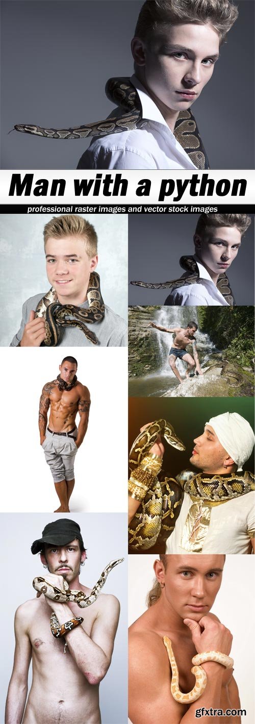 Man with a python