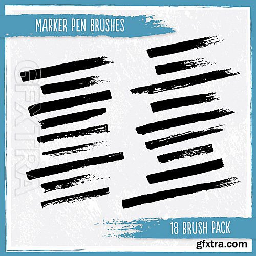GraphicRiver - Marker Pen Brushes 6871307