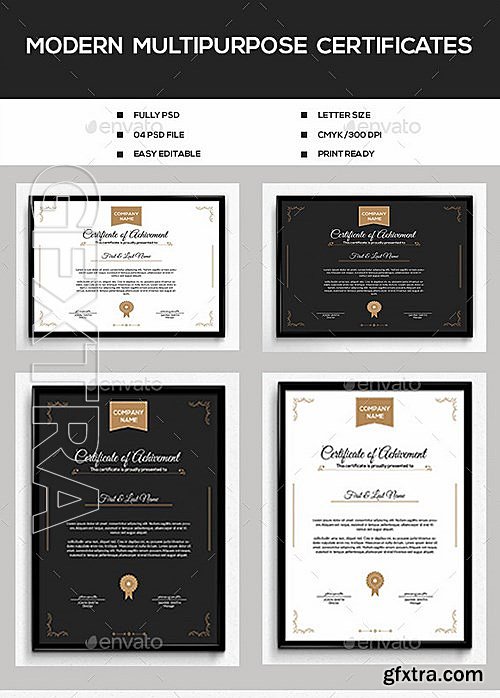 GraphicRiver - Modern Multipurpose Certificates 12247912