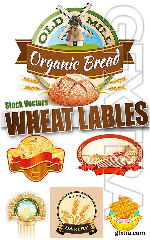 Wheat lable - Stock Vectors