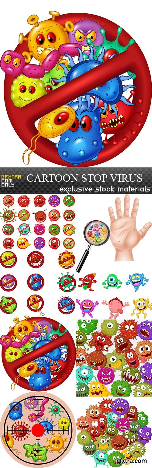 Cartoon Stop Virus 8xJPG
