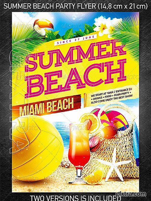 GraphicRiver - Summer beach party flyer 7946557