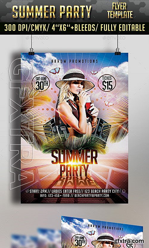 GraphicRiver - Summer Party Flyer Template 11583038