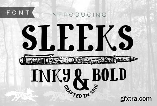 CreativeMarket Sleeks Bold Serif, Hand-Drawn TTF 584317