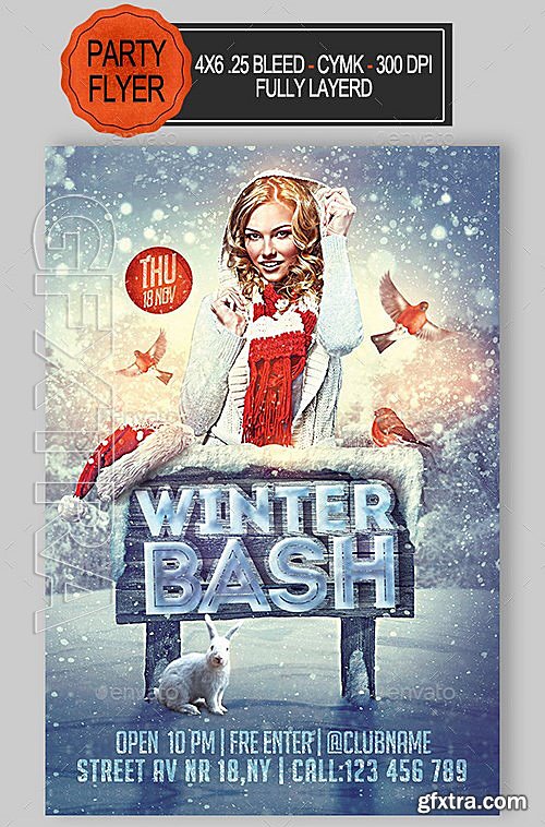 GraphicRiver - Winter Bash Party Flyer 9255685