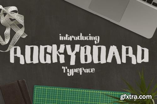 CreativeMarket Rock Rockyboard TypeFace 613114