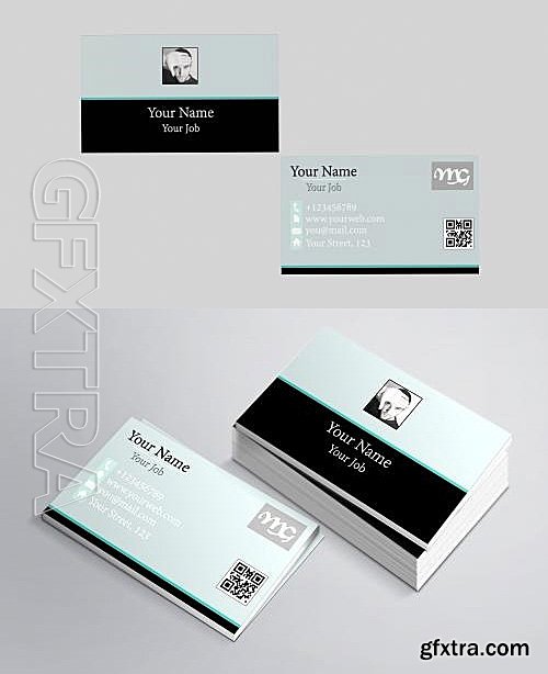 CM - Flat2 Business Card Template 609170