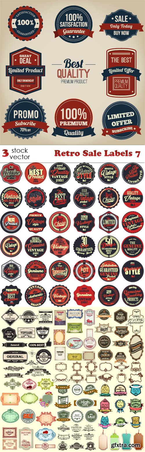 Vectors - Retro Sale Labels 7