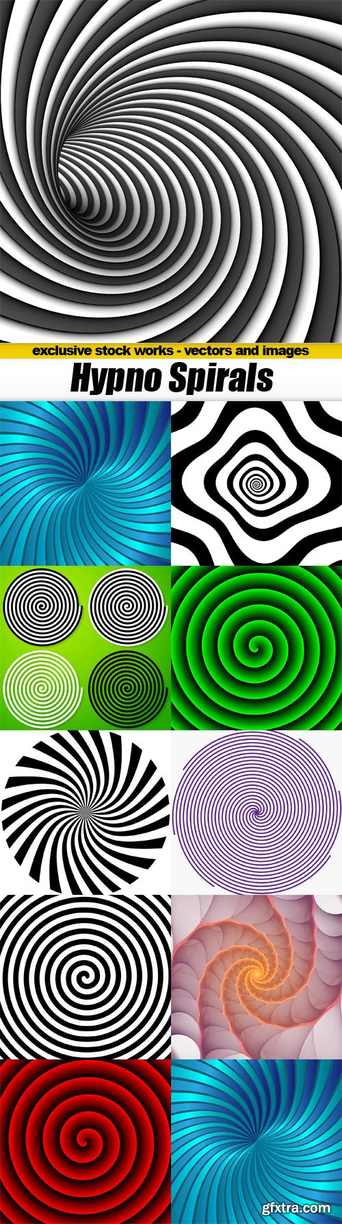 Hypno Spiral Textures - 10x JPEGs