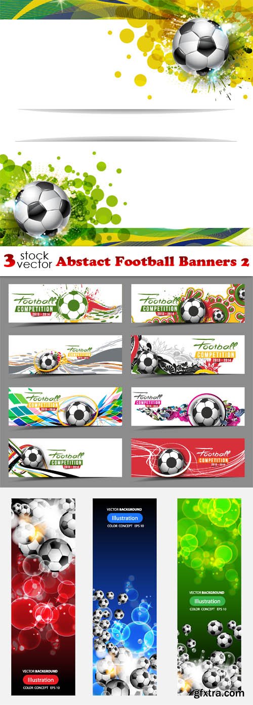Vectors - Abstact Football Banners 2