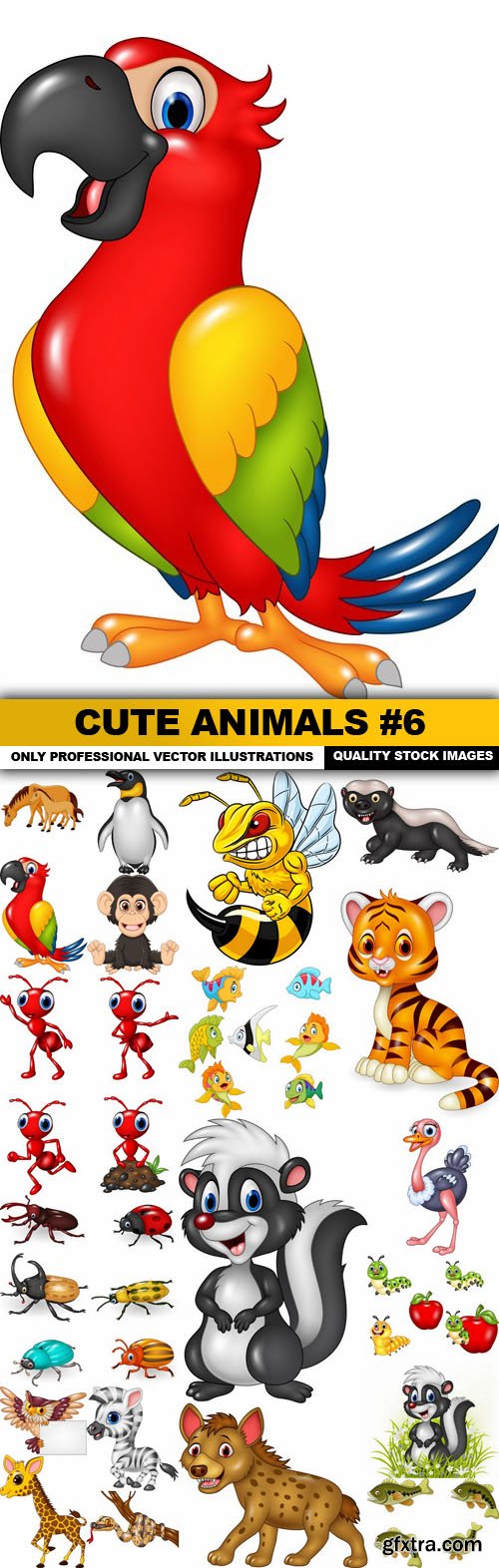 Cute Animals #6 - 20 Vector