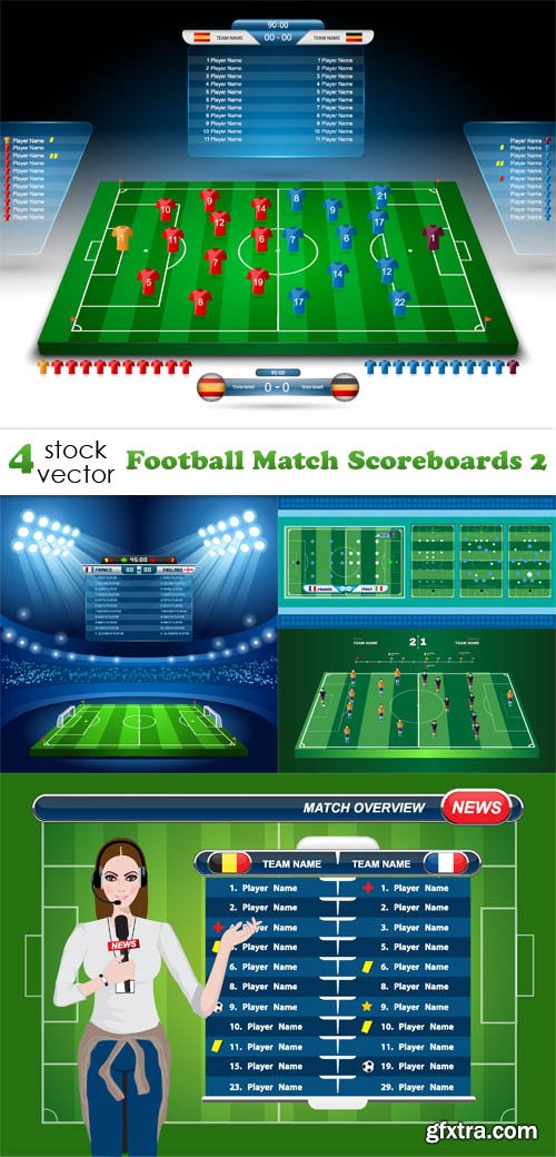 Vectors - Football Match Scoreboards 2