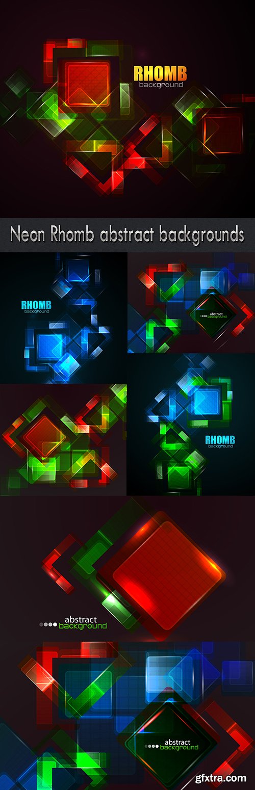 Neon Rhomb abstract backgrounds